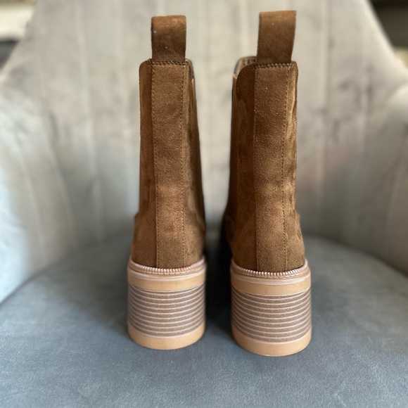 Bambo faux suede boot - brown - size 7 - Picture 9 of 9